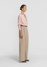 VIKTORIA & WOODS Hart Merino Cardigan - Rose Marle