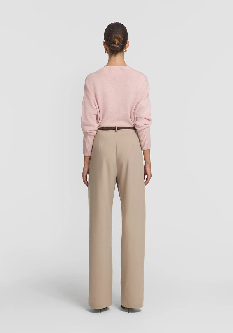 VIKTORIA & WOODS Hart Merino Cardigan - Rose Marle