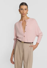 VIKTORIA & WOODS Hart Merino Cardigan - Rose Marle