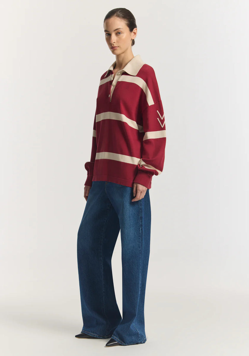 VIKTORIA & WOODS Rival Polo Knit