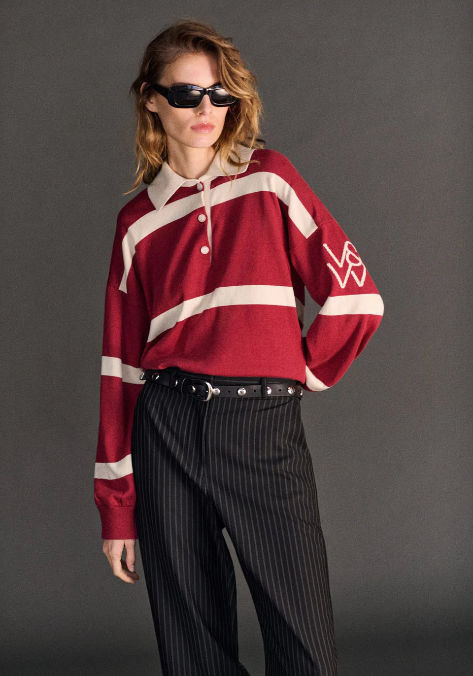VIKTORIA & WOODS Rival Polo Knit