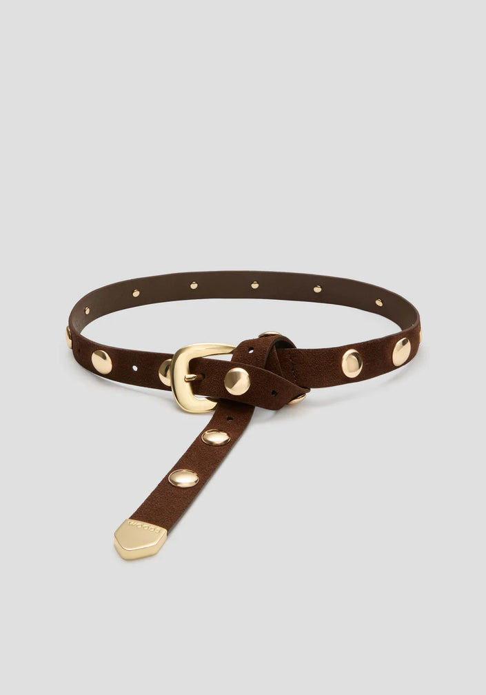 VIKTORIA & WOODS Scott Belt - Tan Suede