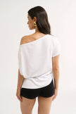 Primi Estelle Off Shoulder T-Shirt - White