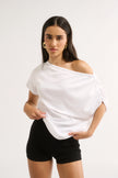 Primi Estelle Off Shoulder T-Shirt - White