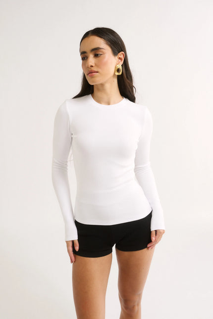 Primi Carina Classic Long Sleeve - Optic White