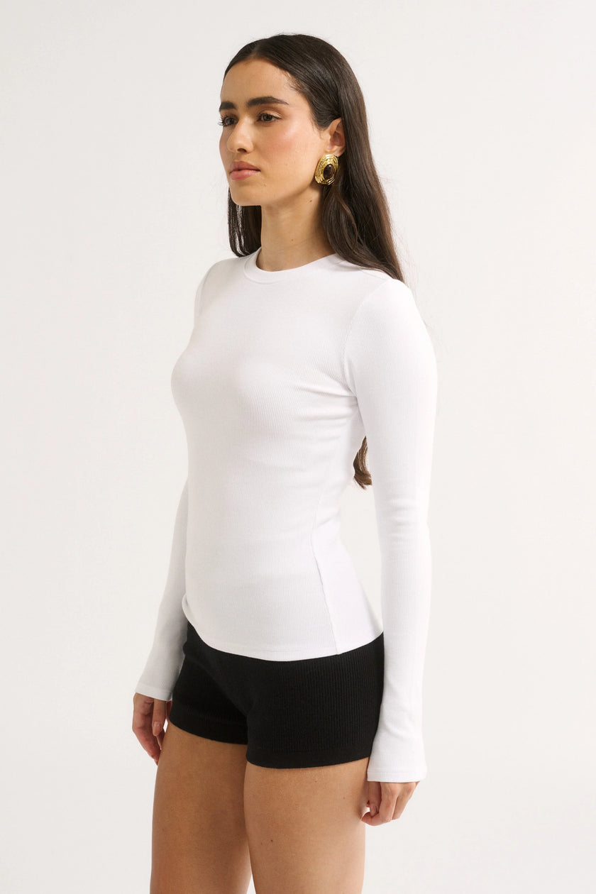 Primi Carina Classic Long Sleeve - Optic White