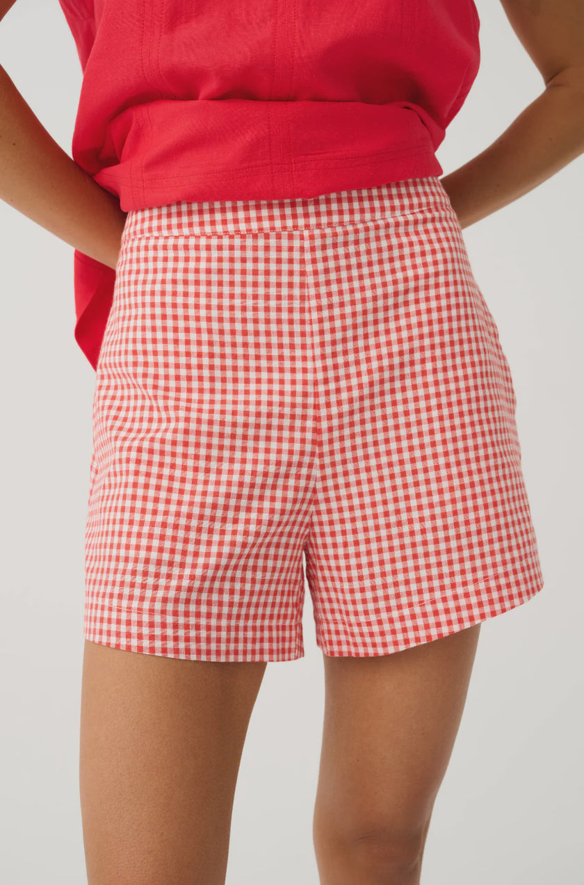 cartel & willow Demi Short - Mandarin Gingham
