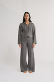 Primi Katie Cable Knit Pant - Charcoal
