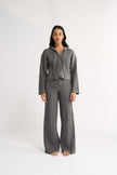 Primi Katie Cable Knit Jacket - Charcoal