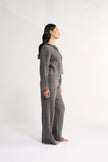 Primi Katie Cable Knit Pant - Charcoal