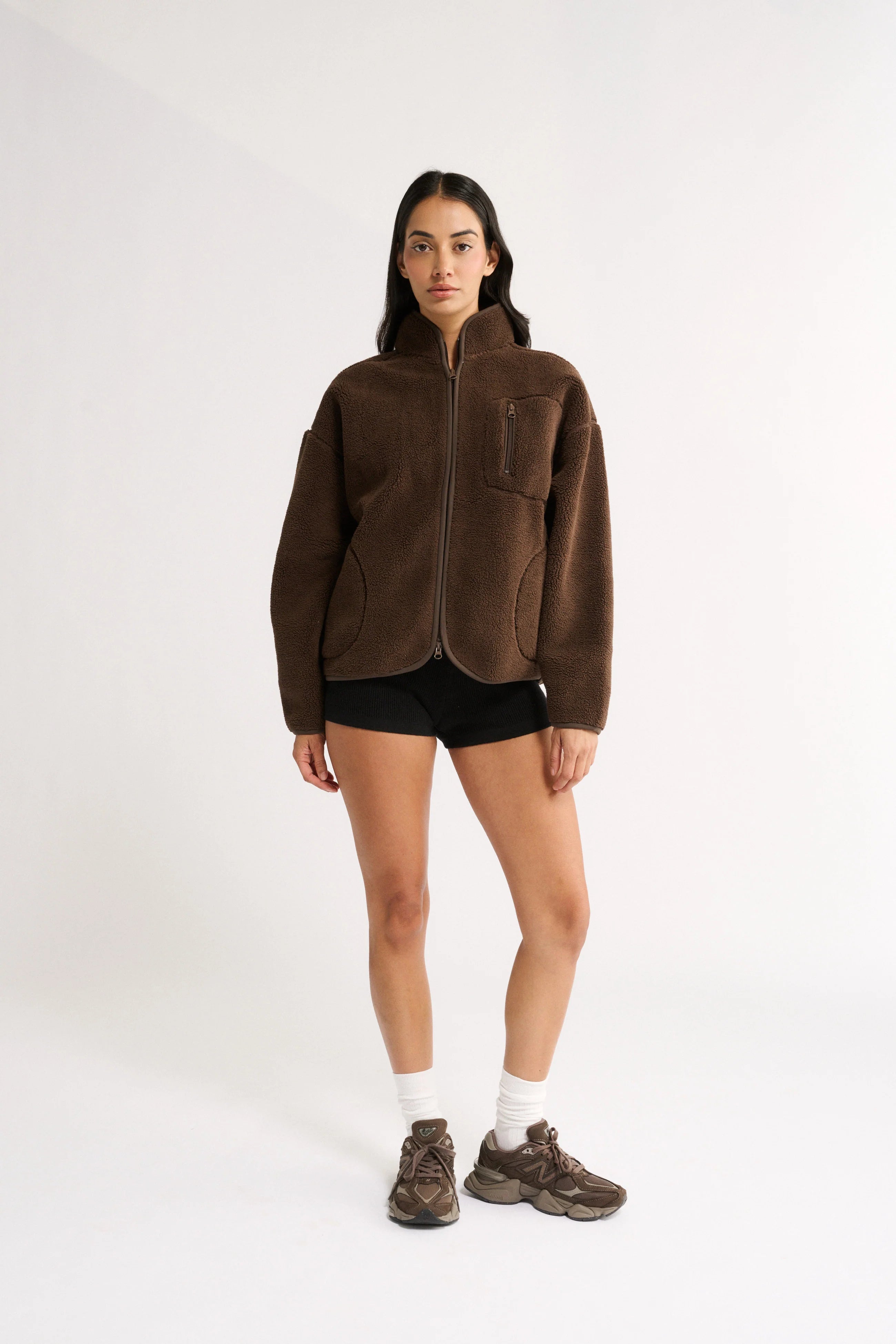 Primi Flo Sherpa Jacket - Chocolate