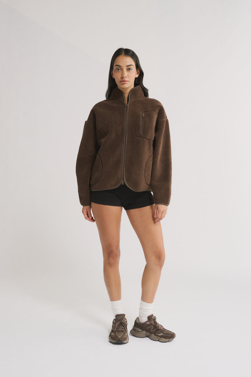 Primi Flo Sherpa Jacket - Chocolate