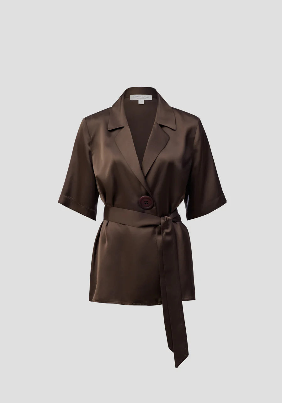 VIKTORIA & WOODS Chorus Shirt - Chocolate