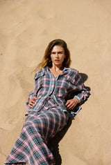Kinga Csilla Etoffe Check Chalm Shirt