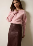 ESMAEE Whisper Off Shoulder Knit - Floss