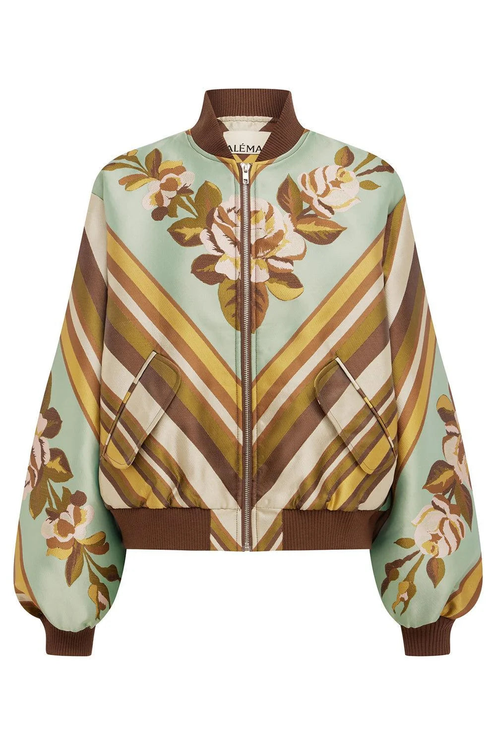 ALÉMAIS - LA ROSA JACQUARD BOMBER JACKET