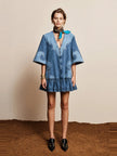 ALÉMAIS - JESSE DENIM APPLIQUE MINI DRESS