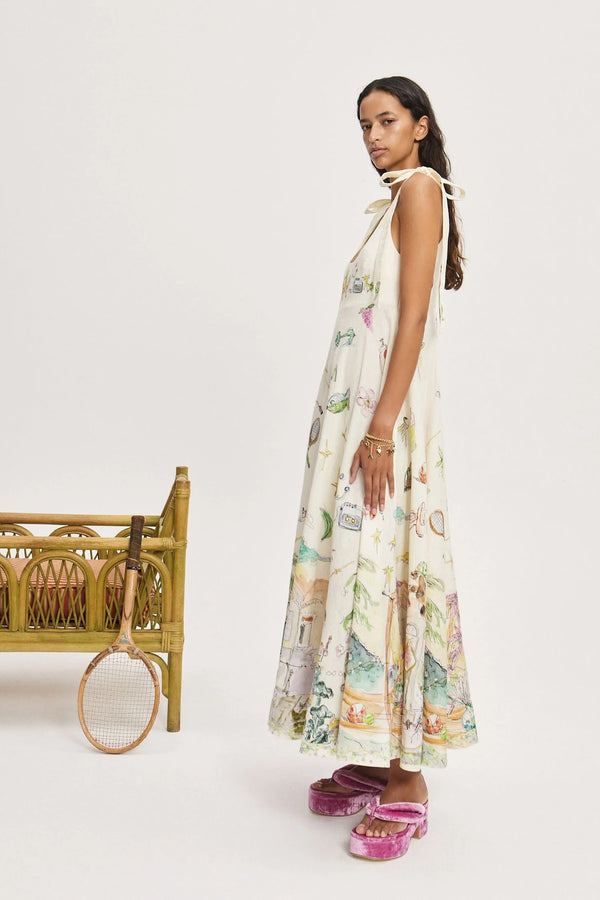 ALÉMAIS Anouk Ballet Sundress - Cream
