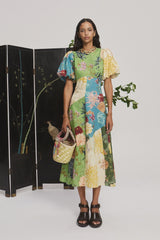 ALÉMAIS Avery Spliced Midi Dress