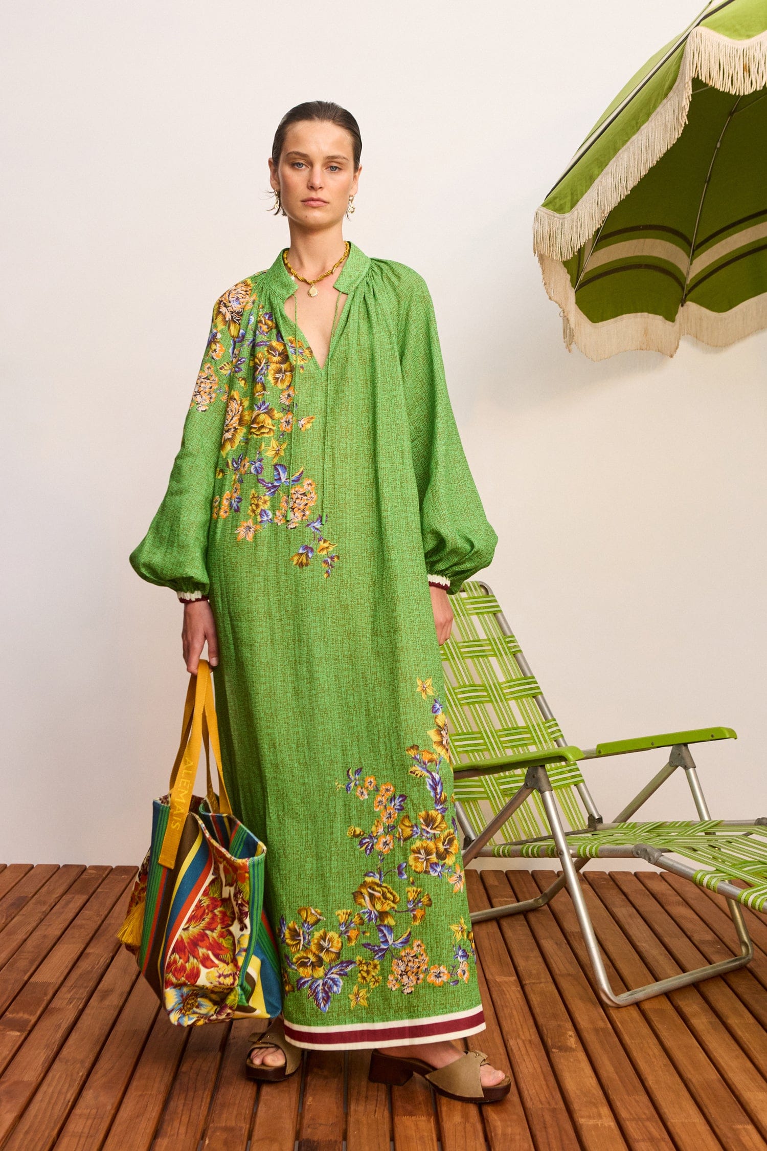 ALÉMAIS Phyllis Midi Dress