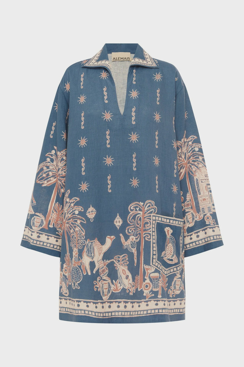 ALÉMAIS Acacia Long Sleeve Mini Dress