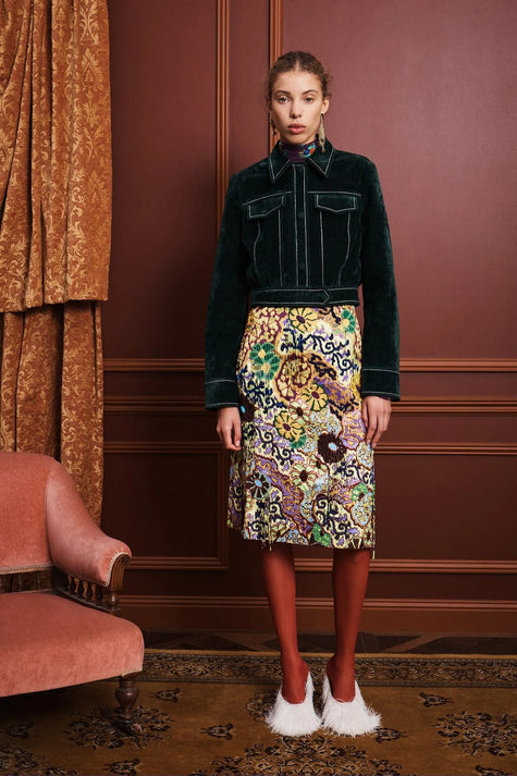 ALÉMAIS Joanna Embellished Skirt