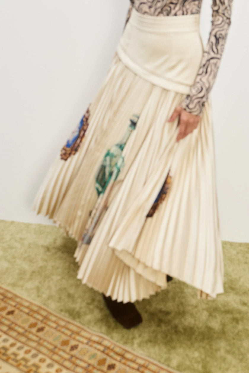 ALÉMAIS Orazio Pleated Skirt