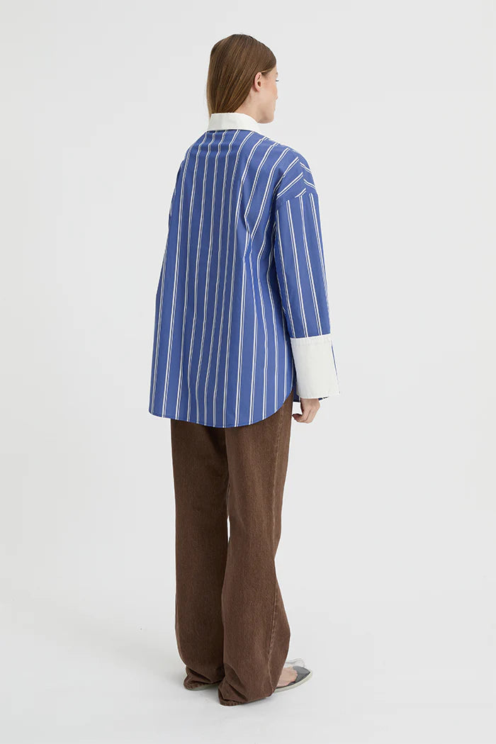 Blanca Opal Shirt - Blue/White