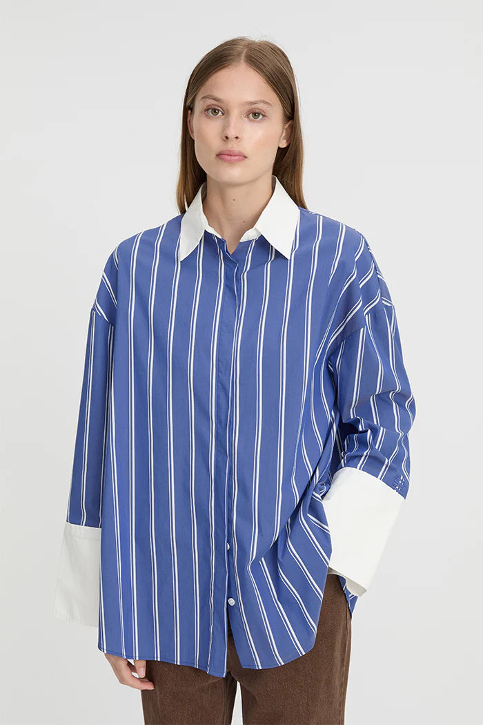 Blanca Opal Shirt - Blue/White