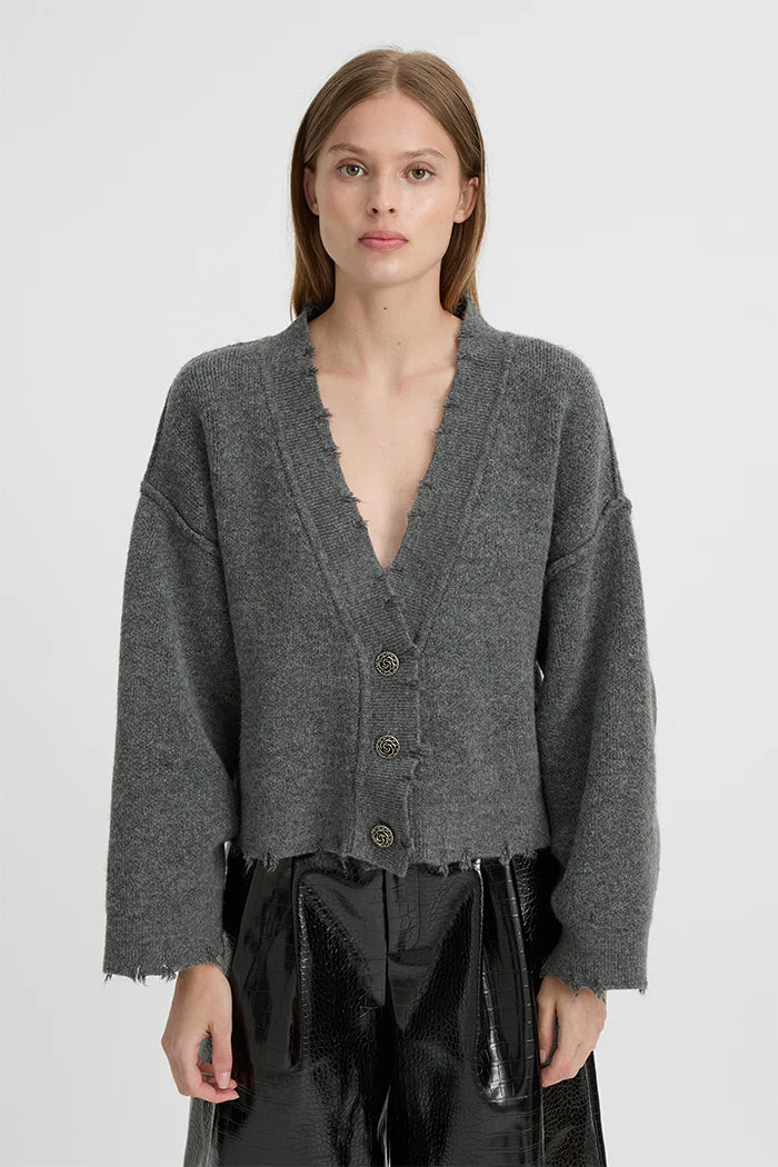 Blanca Pepa Cardigan - Charcoal