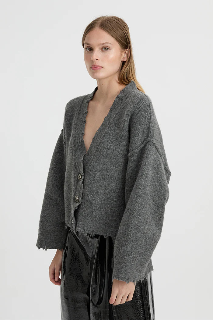 Blanca Pepa Cardigan - Charcoal