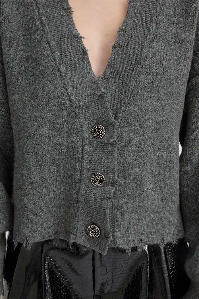 Blanca Pepa Cardigan - Charcoal