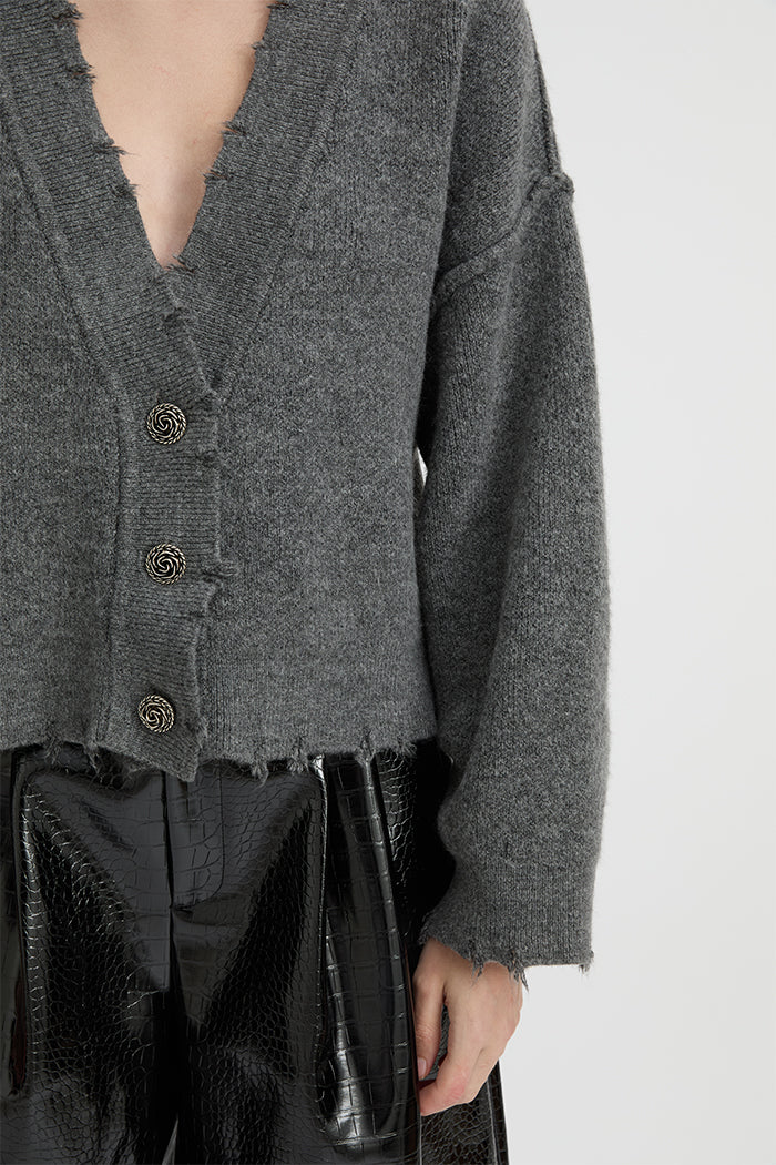 Blanca Pepa Cardigan - Charcoal