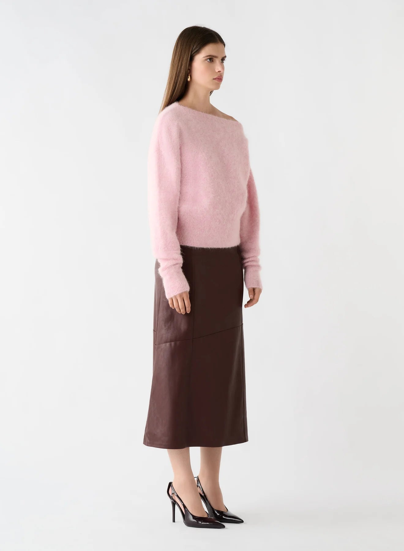 ESMAEE Whisper Off Shoulder Knit - Floss