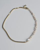 F+H Studios Currents Peal Choker - 18K Gold Plating