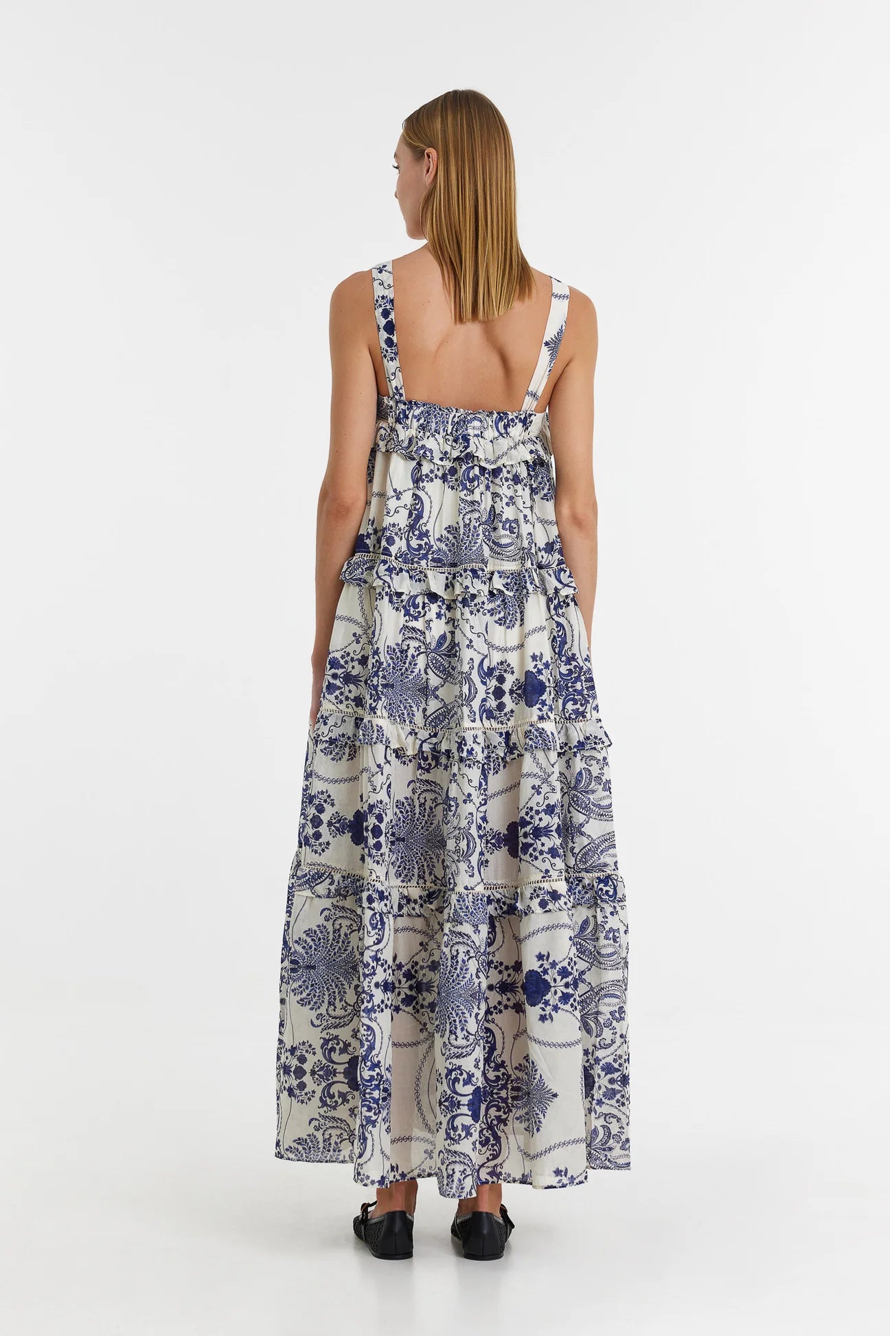 Devotion Twins Reggina Long Dress - Type Blue