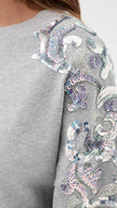 Essentiel Antwerp Jangoo Embroided T-Shirt - Grey
