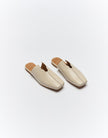Goldie The Label Estelle Leather Mule - Vanilla