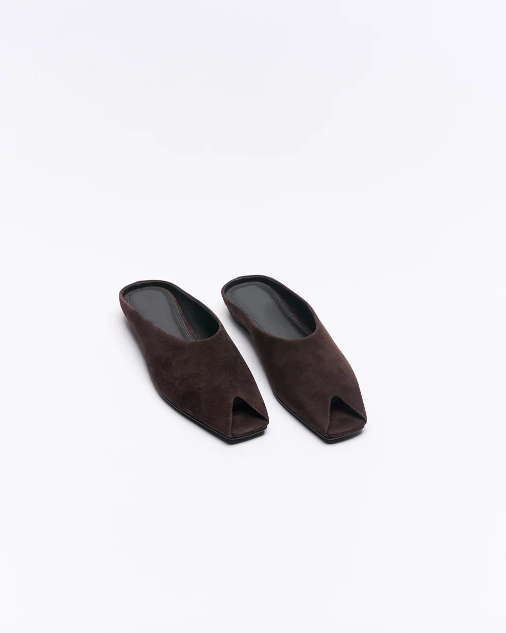 WALNUT Pia Leather Mule - Chocolate