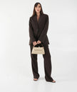 Second Female Sella Fitted Blazer - Chocolate