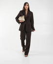 Second Female Sella Fitted Blazer - Chocolate