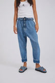 One Teaspoon Outcasts Low Waist Drop Crotch Harem Denim Jeans - Bright Blue