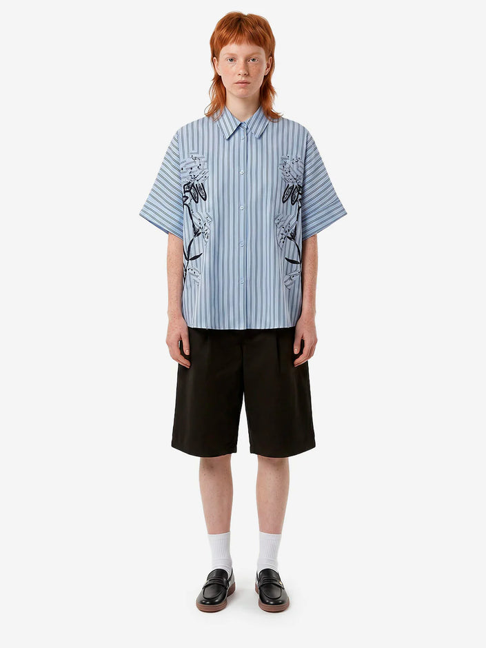 Essentiel Antwerp Jonkoe 3D Flower Shirt - Blue