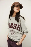 Ba&sh Benjamin Sweat Shirt - Grey & Maroon