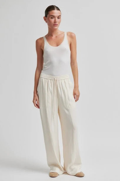 Second Female Grenoble Drawstring Pant - Whitecap Gray