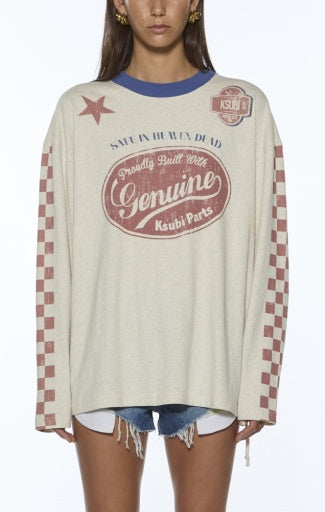 Ksubi pitt lane ls boyfriend ss tee oat