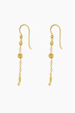Zarla - Charlotte Thread Earring - Pearl