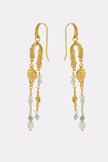 Zarla - Margot Hook Earring - Green
