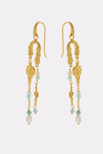 Zarla - Margot Hook Earring - Green