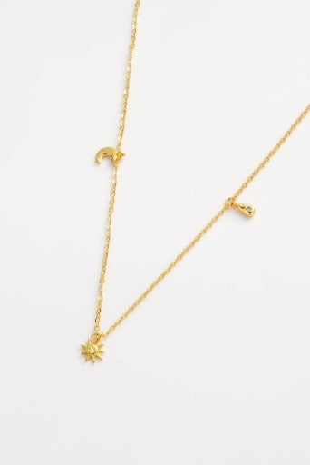 Zarla - Luna Charm Necklace
